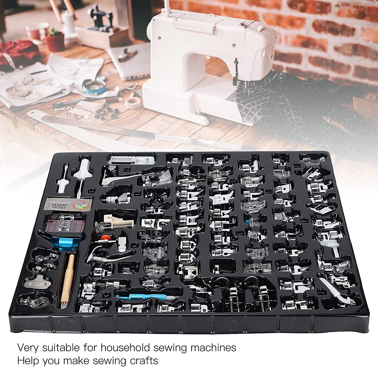 SYGA 82Pcs Presser Feet Set - Sewing Machine Accessories -4