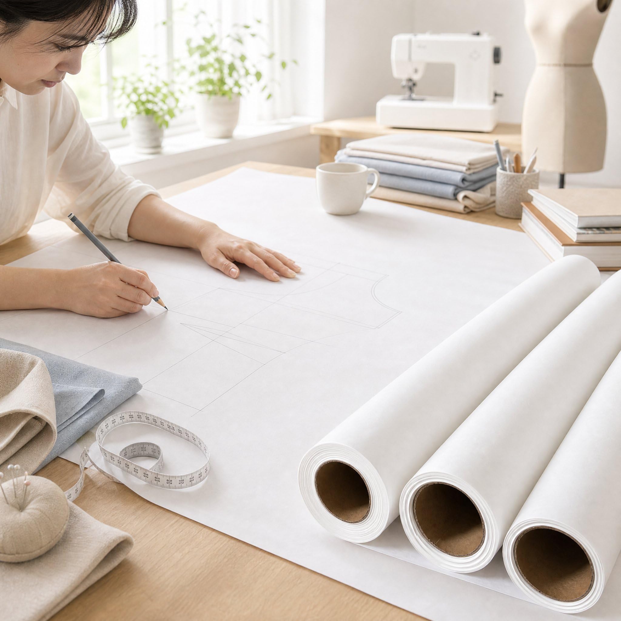 Luwecf in Rotolo per Cartamodello, 45, per creativi, 1.2m x 20m