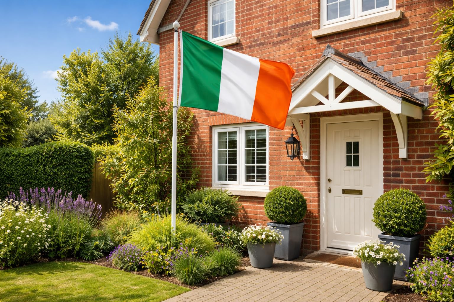 Pog Mo Thoin On Irish Flag Targa Fotografica 15,2 x 30,5 cm