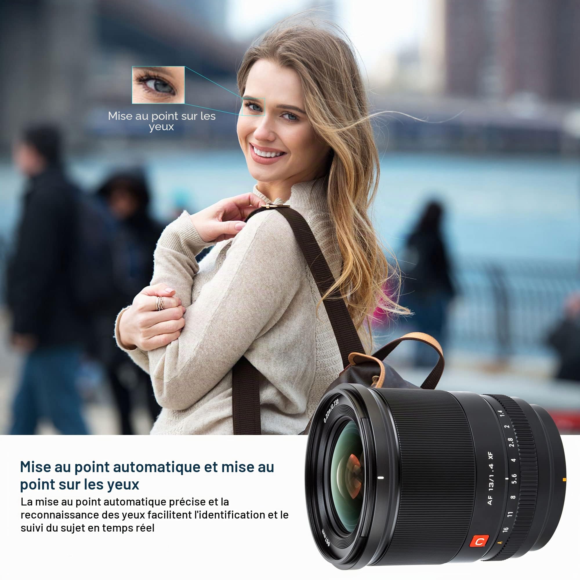 VILTROX 13mm f/1.4 F1.4 XF Objectif AF Ultra Grand Angle APS-C Objectif pour Appareil Photo Fujifilm X-Mount X-Pro2 X-Pro3 X-E3 X-E4 X-A10 X-A3 X-A5 X-A7 X -S10 X-T20 X-T3 X-T4 X-T1 X-E2S