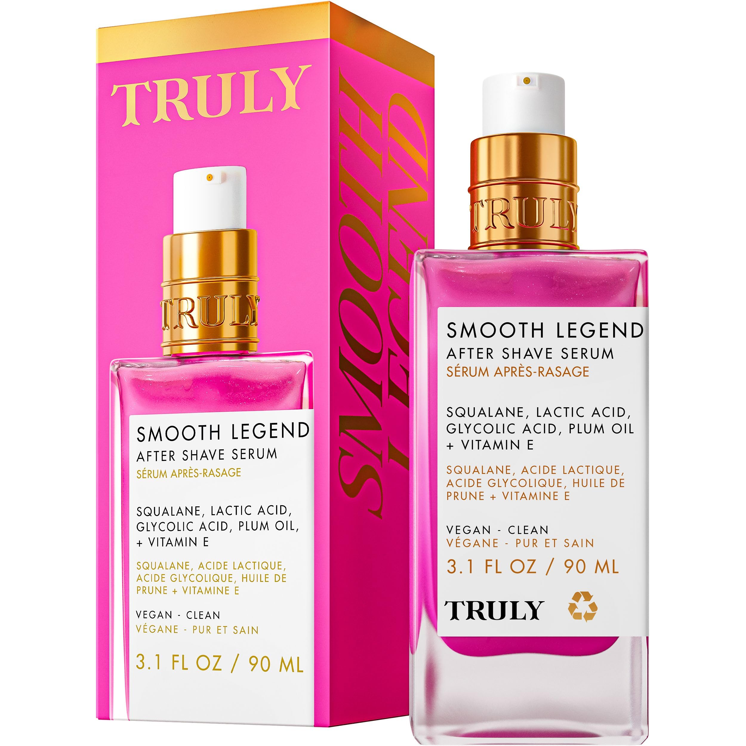 Truly Beauty Luxury After Shave Serum | Soothing & Hydrating Post Shave Treatment to Prevent Ingrown Hair For Smooth, Irritation-Free Skin