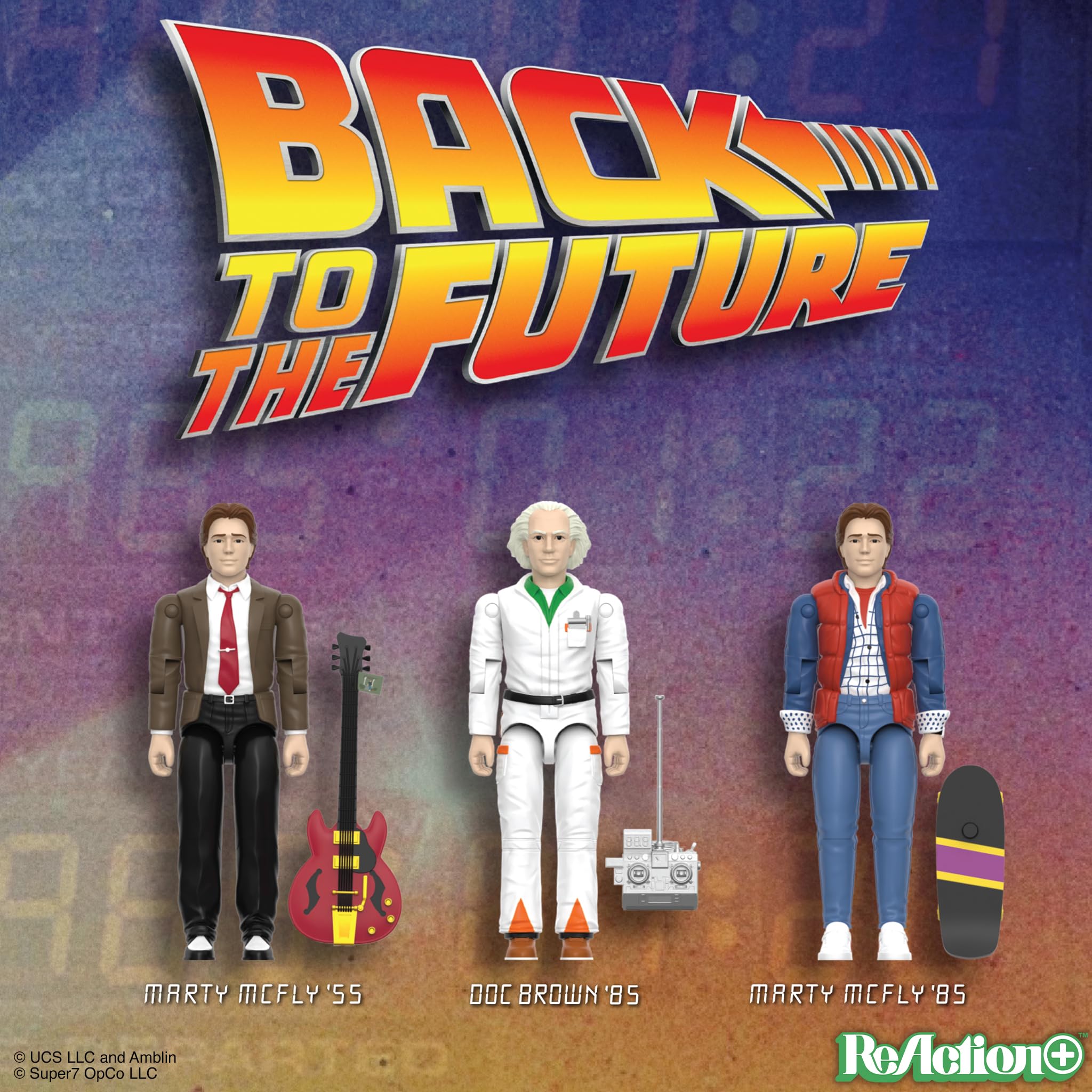 バック・トゥ・ザ・フューチャー フィギュアセット super7 Super7 Back to The Future Reaction+ Wave 01 - Marty McFly (1980s