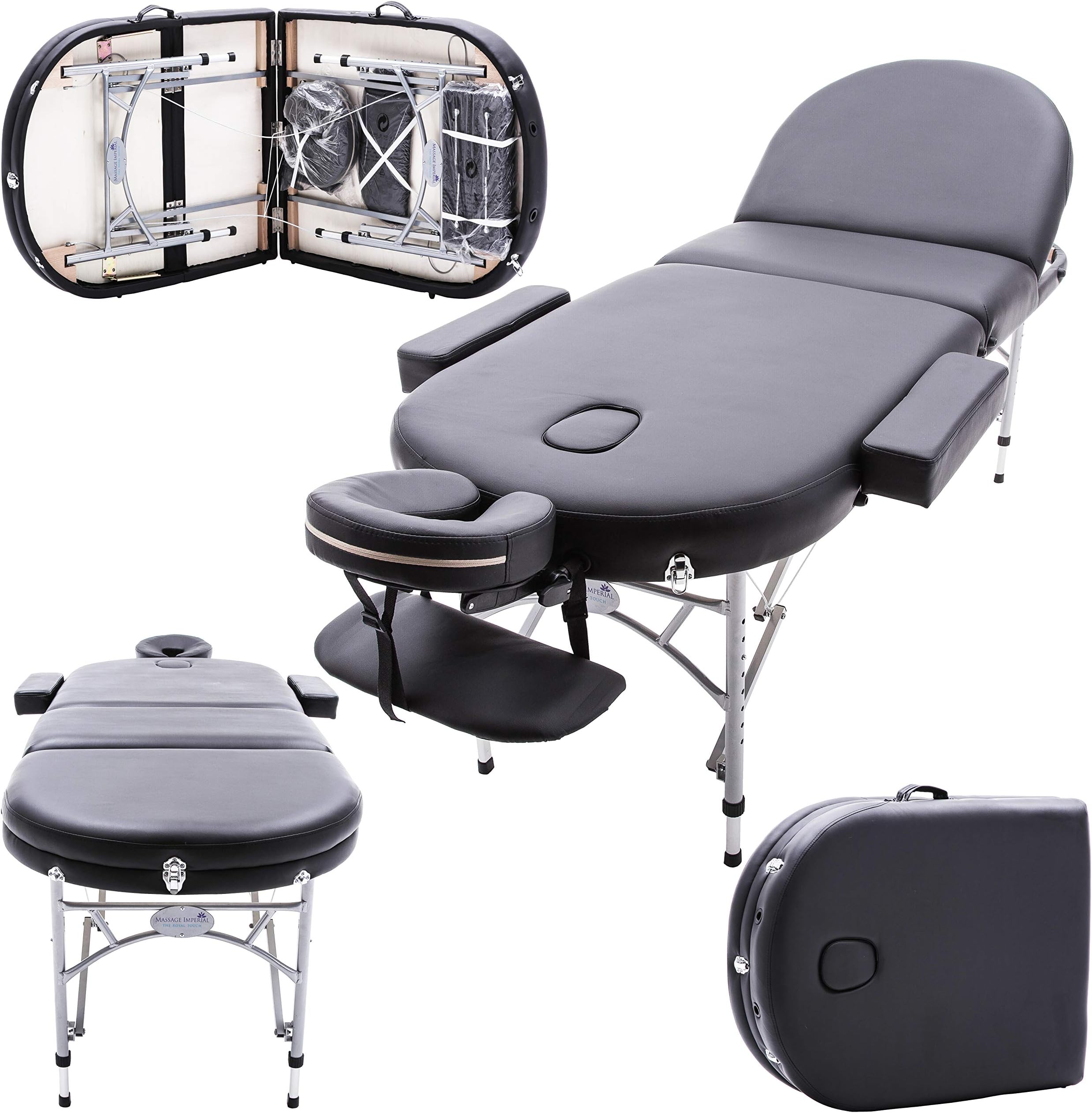 The Consort Massage Table Black