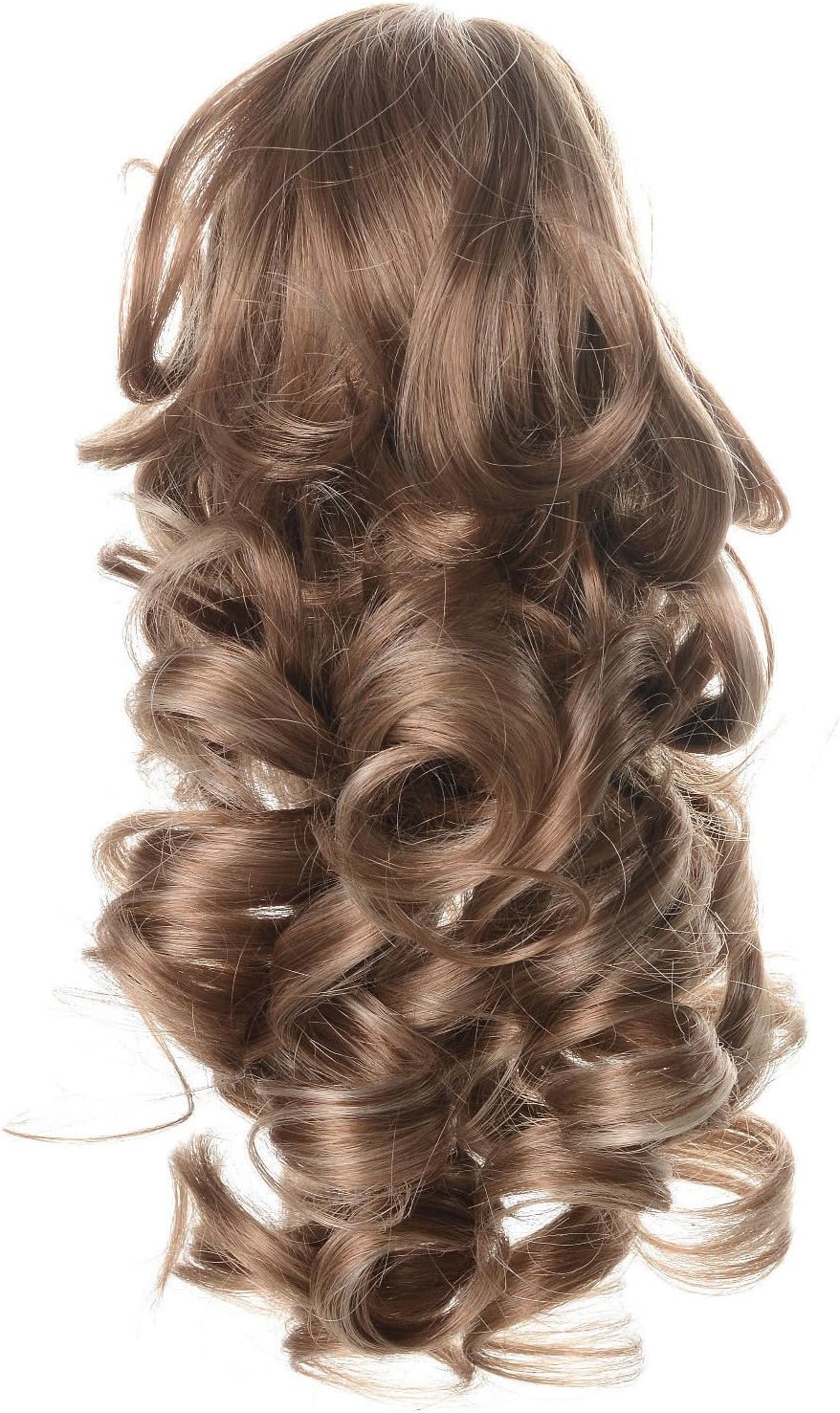 15H613 : Onedor 12" Curly Synthetic Clip In Claw Ponytail Hair Extension Synthetic Hairpiece 115g with a jaw/claw clip (15H613)