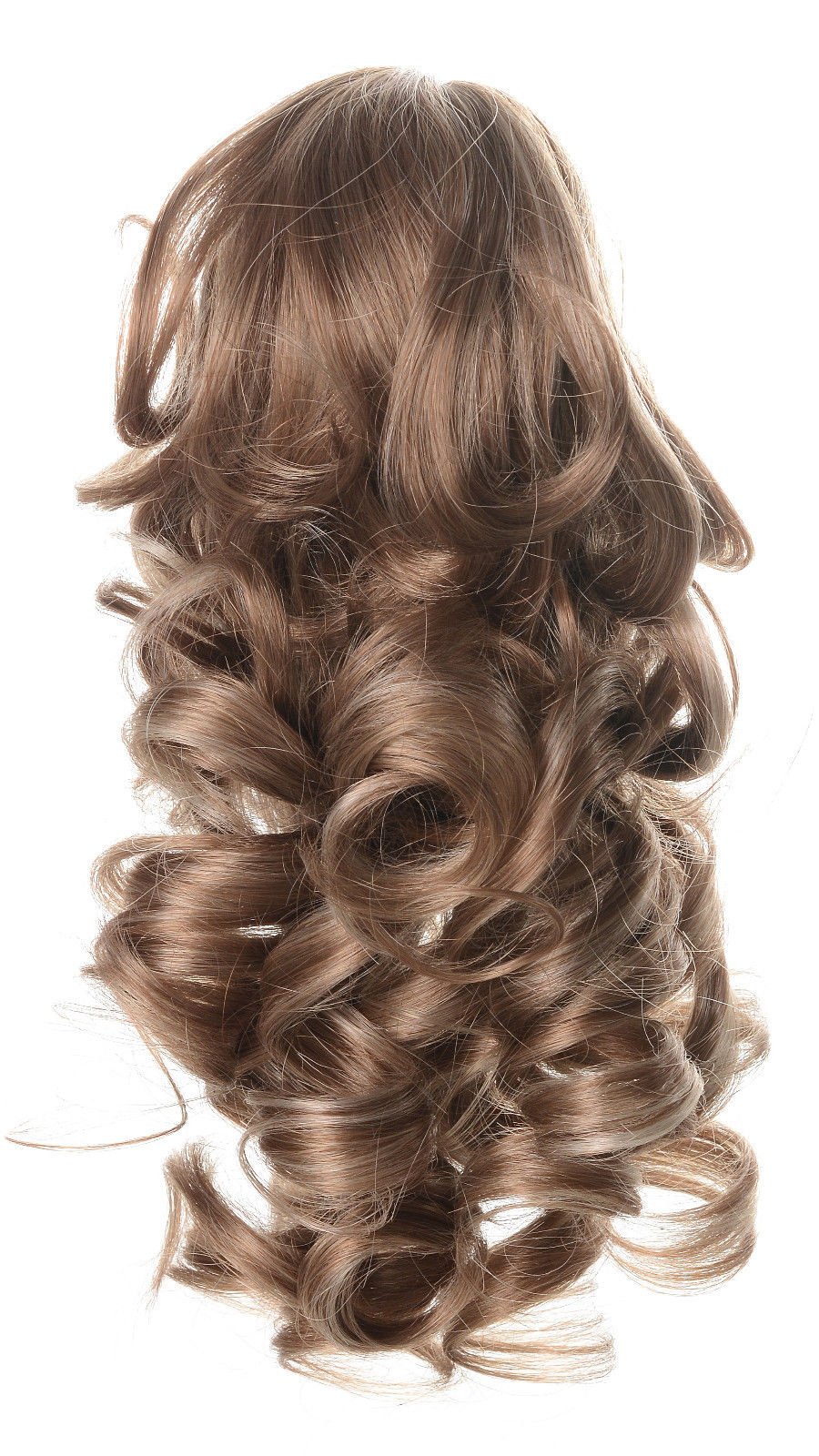 15H613 : Onedor 12" Curly Synthetic Clip In Claw Ponytail Hair Extension Synthetic Hairpiece 115g with a jaw/claw clip (15H613)