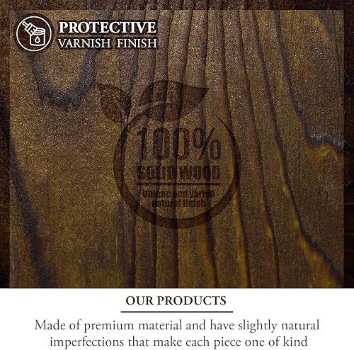 Miniatura 7 de MyGift Estación organizadora de herramientas eléctricas, estante de almacenamiento rústico de madera maciza quemada, 8 compartimentos para colgar