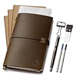 WANDERINGS A5 Travelers Notebook/Handcrafted Genuine Leather Journal - 6