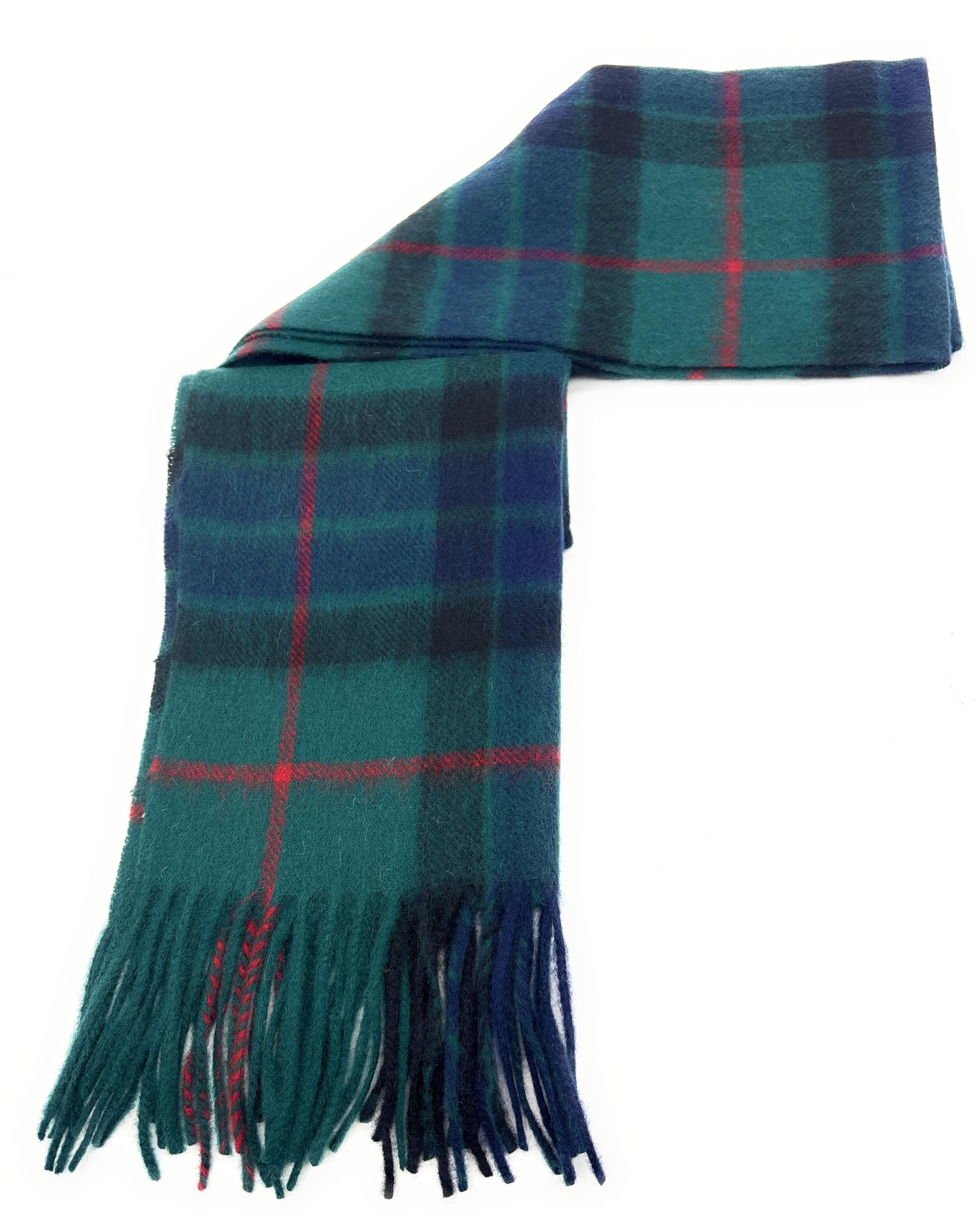Scottish Essence Unisex Gunn Traditional Scottish Pure Lambswool Tartan Clan Scarf, Winter Accessory (Gunn)