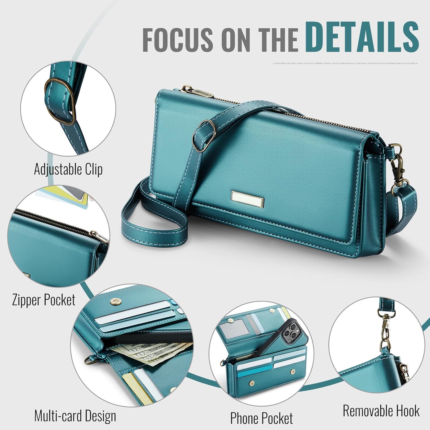 Dteck Small Crossbody Handbag for Women, Women's Leather Mini Handle Bag with Chain, Lightweight Shoulder Bag for Women Girl