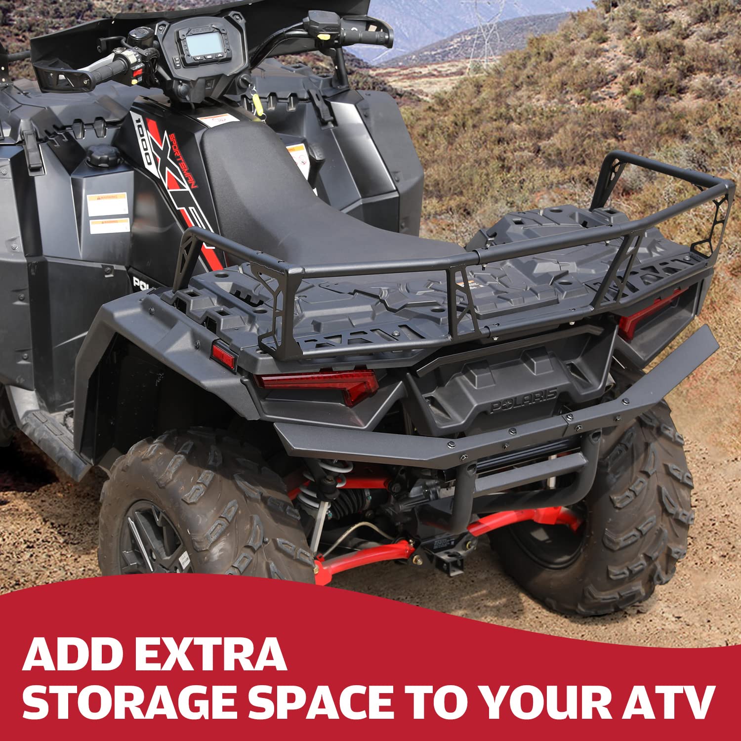 Polaris Accessories KATIMOTO Front Rack Extender For Polaris Sportsman 570  450 21-25 Atv Rack Accessories, image size:1500x1500