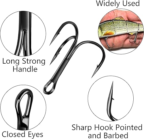 Miniatura 2 de Easy Catch Shaddock Pesca 10-100 piezas de gran tamaño Sharp agudos ganchos O'Shaughnessy afilados Agudos Pesca Ganchos de Pesca de Acero al Carbono