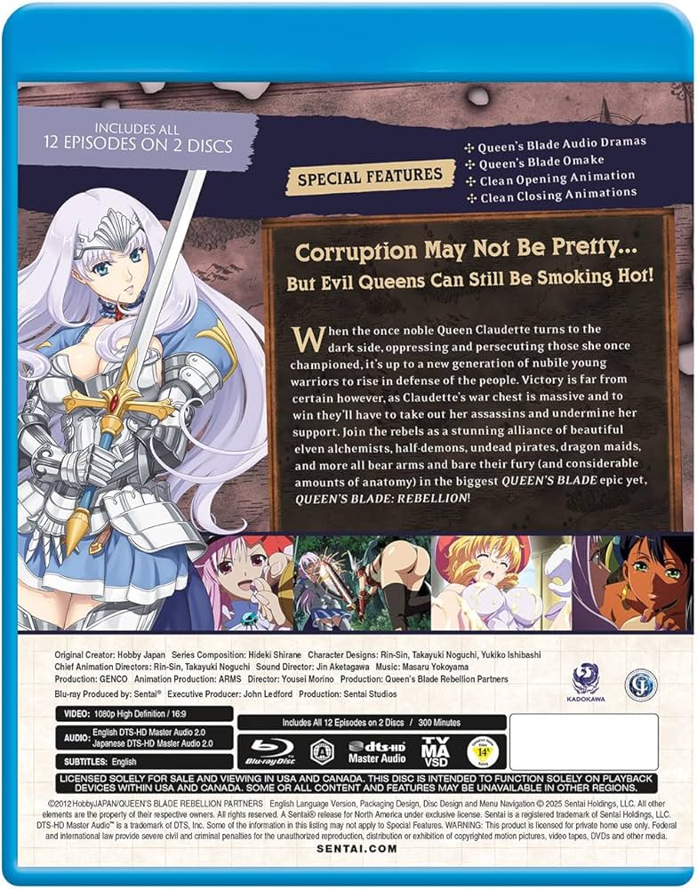 Amazon.com: Queen's Blade Rebellion - Complete Collection [Blu-Ray