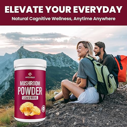 Miniatura 7 de Suplemento orgánico de hongos en polvo  Polvo de melena de león para concentración, salud cerebral y apoyo a la inmunidad  Mezcla perfecta de hongos
