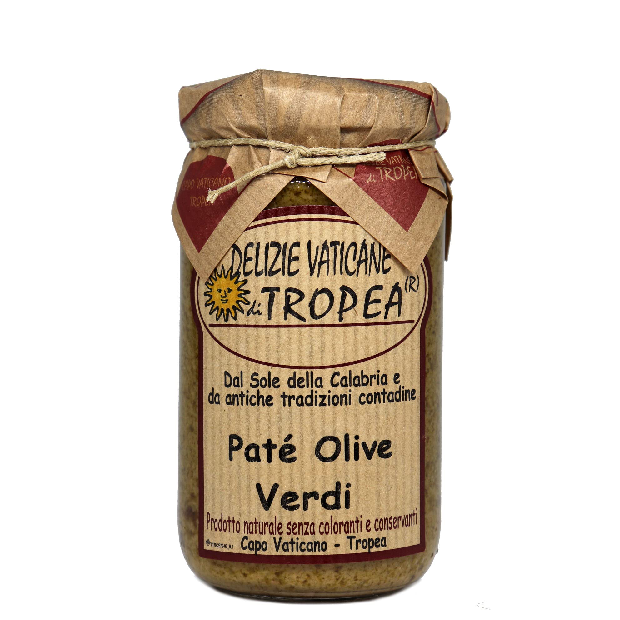 Paté de Aceitunas Verdes 180g | Delicia Calabresa – Perfecto para Bruschetta, Pasta y Queso | Auténtica Salsa Gourmet Italiana por Delizie Vaticane di Tropea