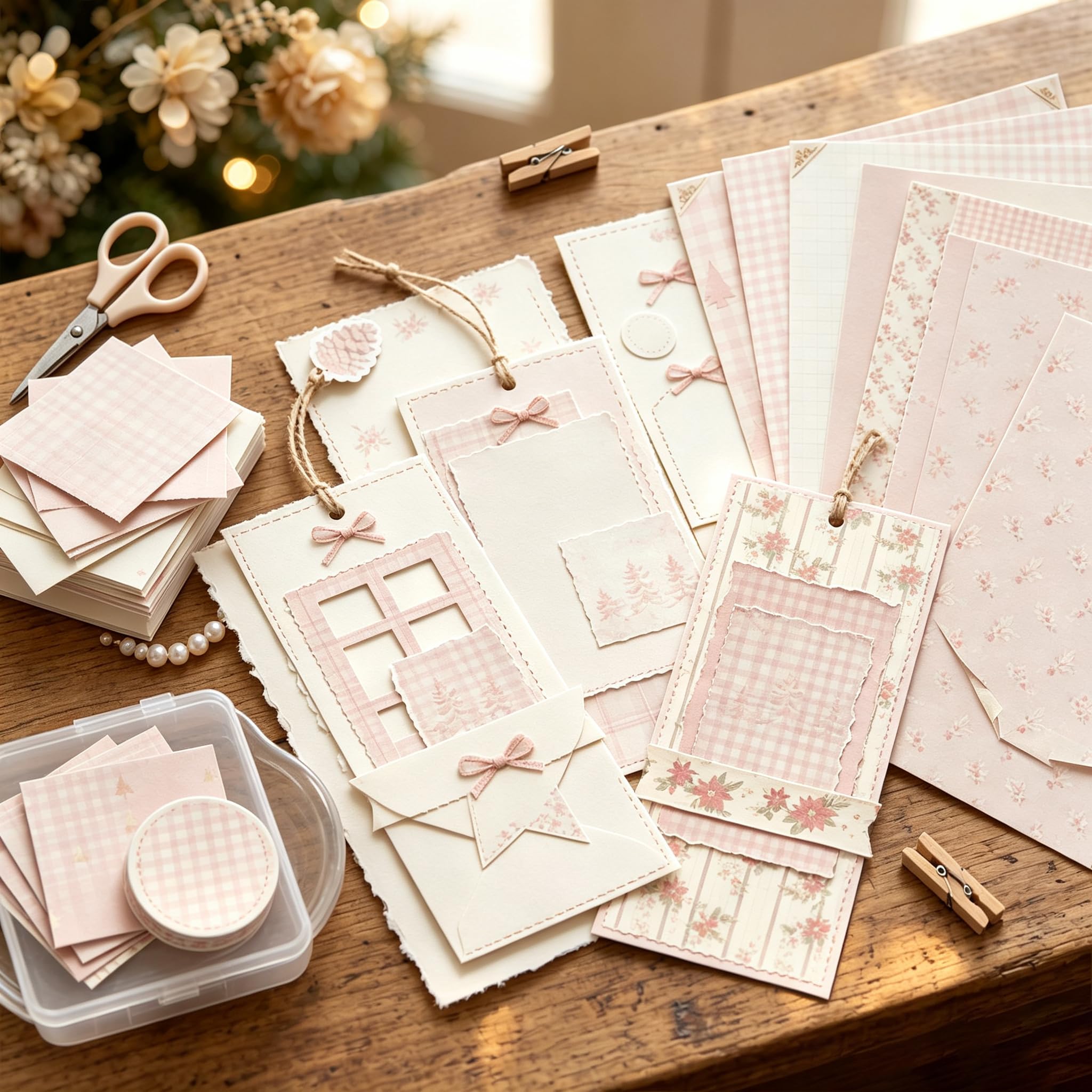 Papier de scrapbooking floral - 24 feuilles/24 motifs - Impression recto-verso - Papier origami - Papier artisanal décoratif pour fabrication de cartes, album photo, journal, décoration, 30,5 x 30,5