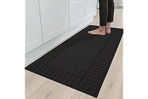 BEQHAUSE 24x60 Runner Rug for Kitchen, Non Slip Absorbent Washable Modern Kitchen Mat