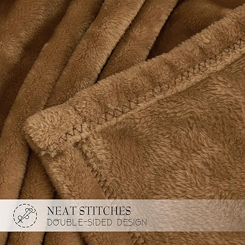 Miniatura 7 de RYB HOME - Manta de microfibra supersuave como terciopelo, liviana, cálida y acogedora para sofá, cama, viajes, pícnics o siestas, tamaño Twin de 60