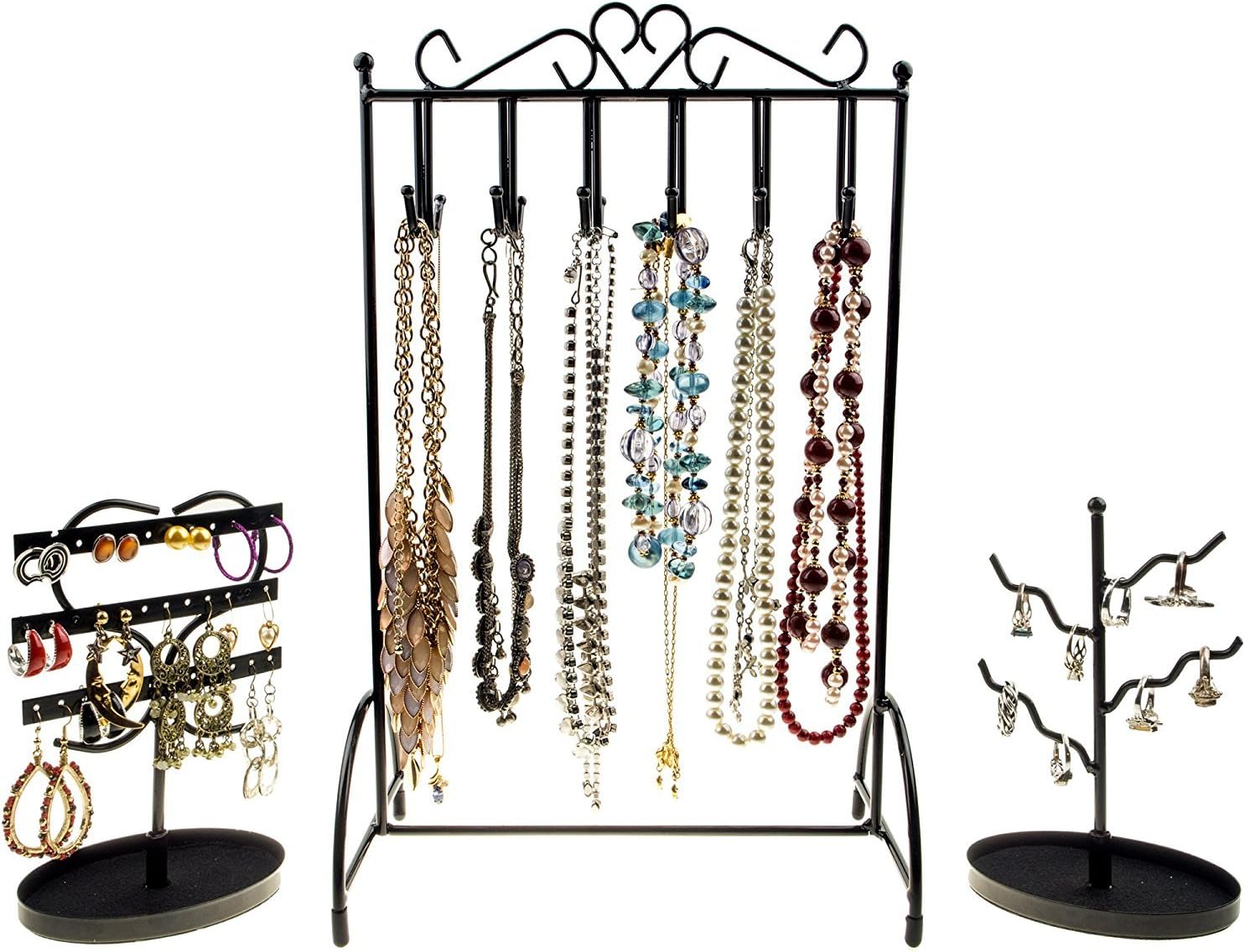 Best Jewelry Organizer Combo - Necklace Holder Ring and Earring Holder by Specialty Styles