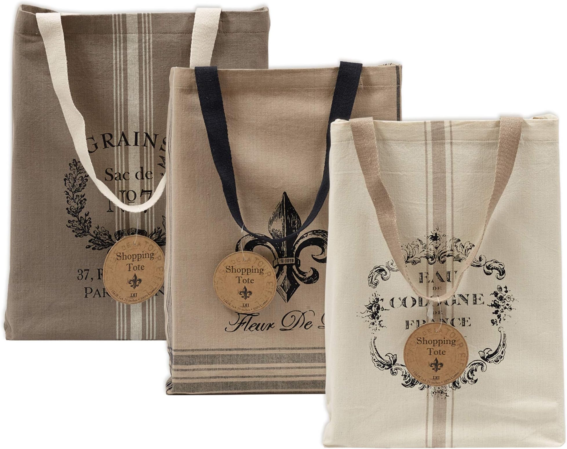 DII Printed Shopping Canvas Bags,
