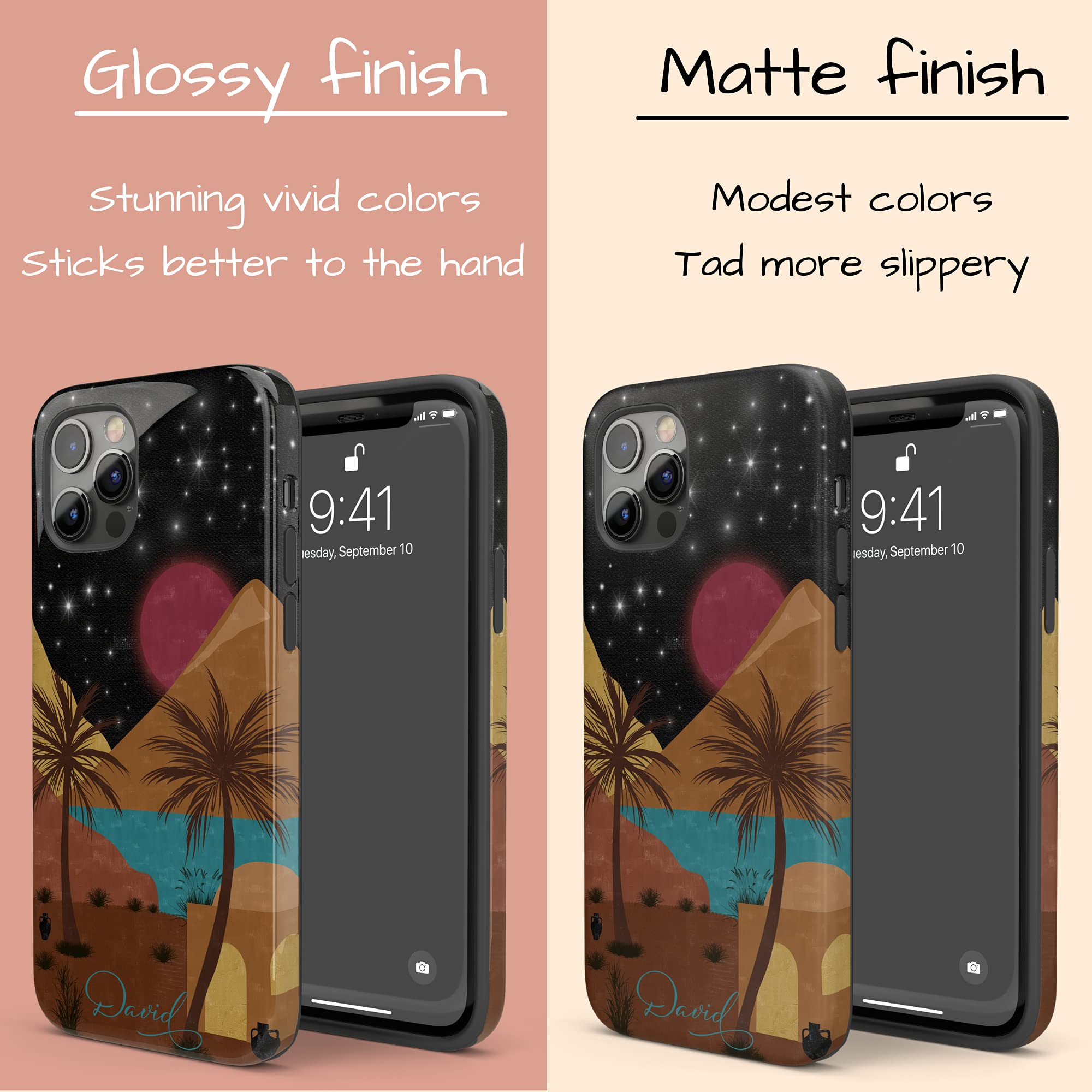 Custodia personalizzata per telefono con iniziali e nome incisi in 3D, compatibile con 17, 16, 15, 14, 13, 12, 11 Pro Max, 17 Air, 16, 15, 14 Plus, cover posteriore in pelle