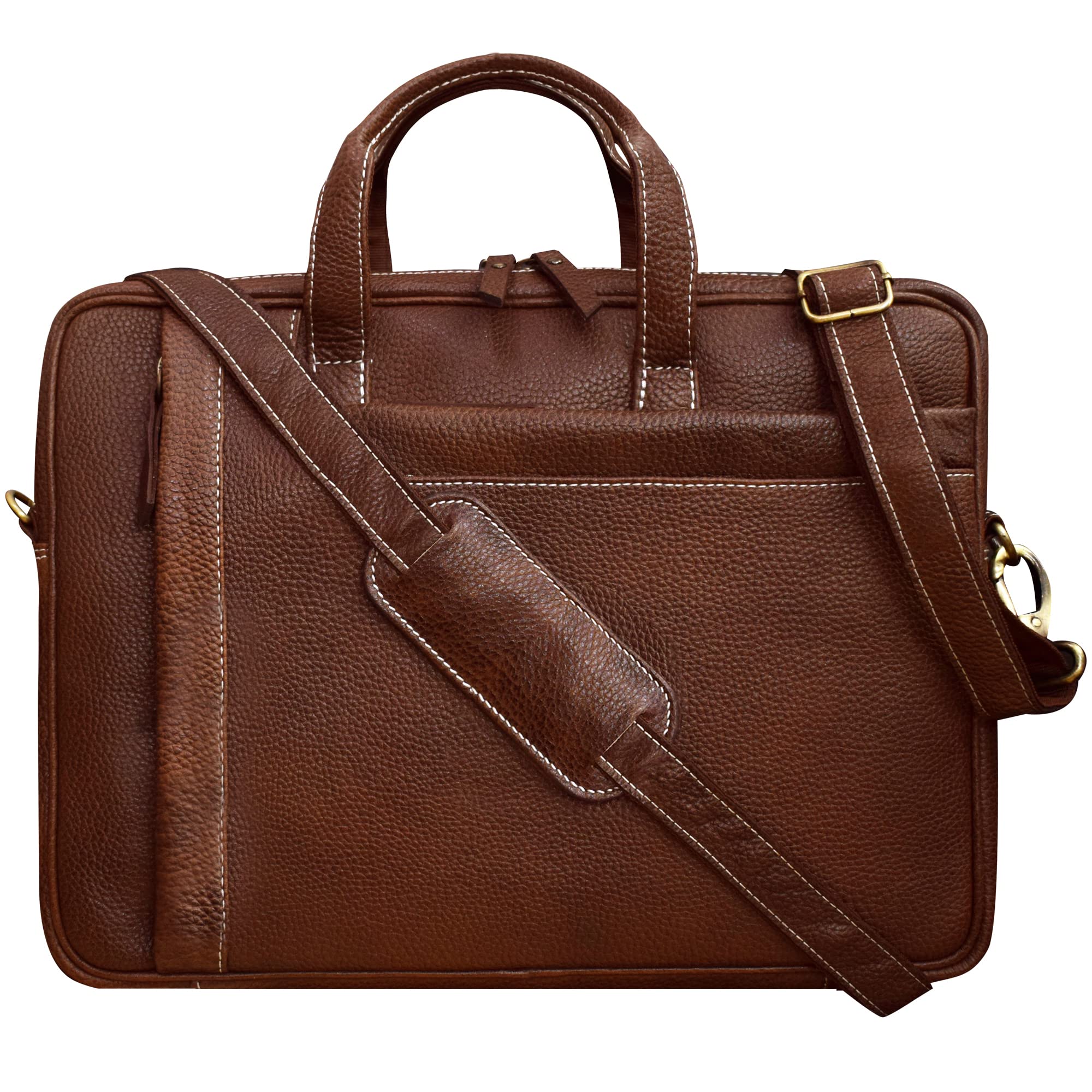 ABYS Genuine Leather Laptop Messenger & Sling Bag For Men And Women (14 Inch, Tan_8616TN-1) (B09LR415QP) Amazon Price History, Amazon Price Tracker
