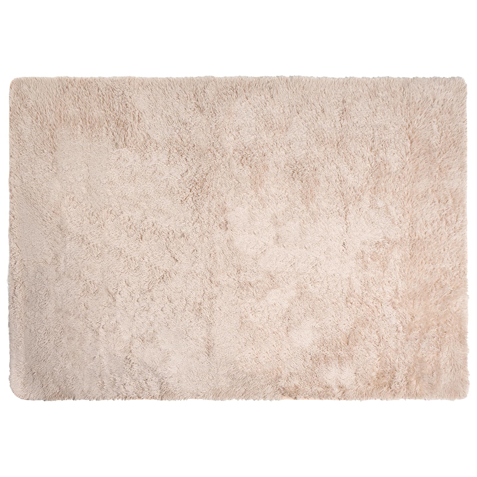 Sienna Rugs Living Room 120 x 170, Super Soft Fluffy Area Rugs for Bedroom Home Decorations Anti Slip Non Shedding Shaggy Medium Rug Modern Thick Pile Carpet, Stone