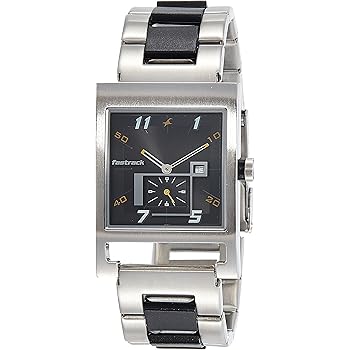 fastrack black dial digital watch