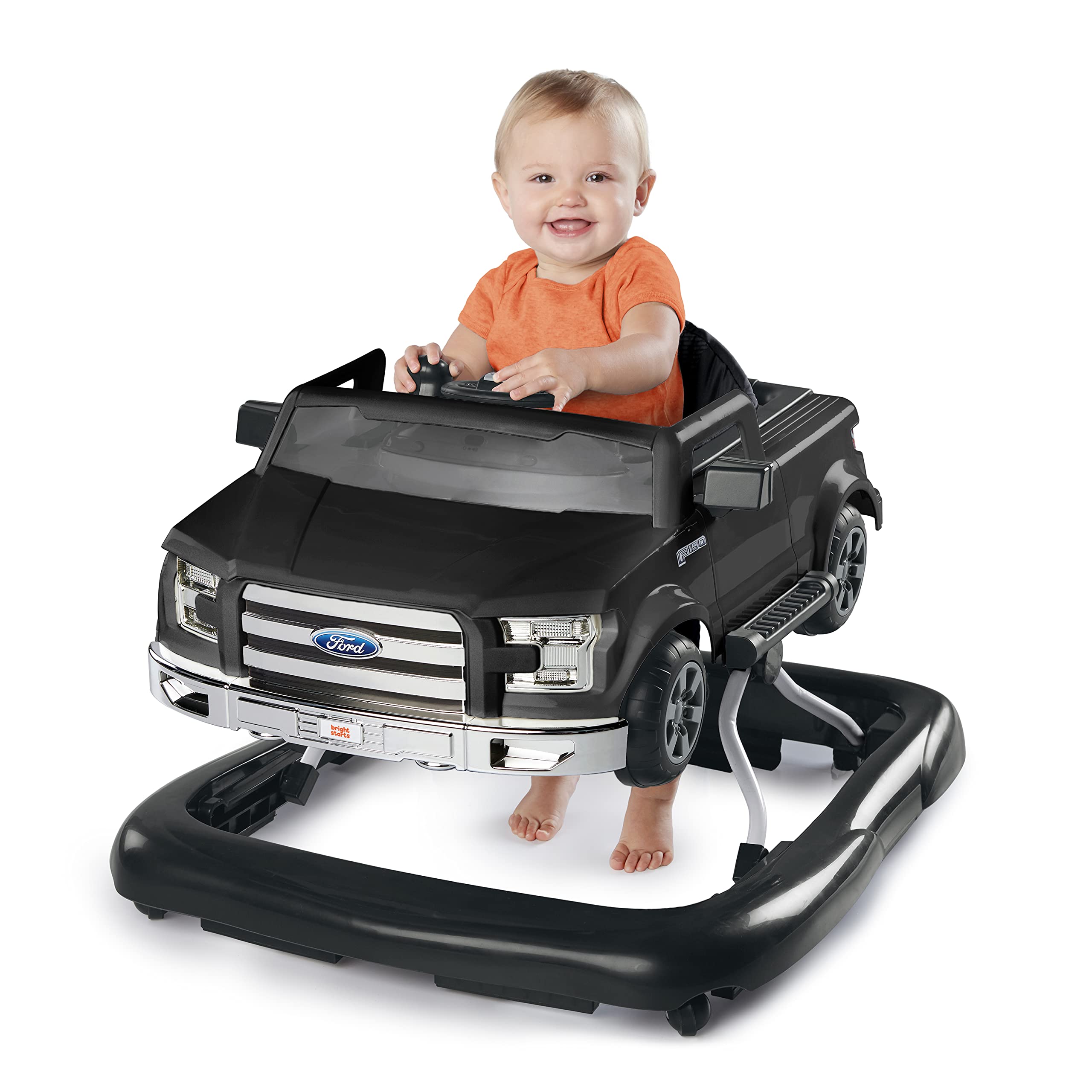 Bright Starts Ways to Play Walker™ - Ford F-150, Agate Black, 4-in-1 Walker Ages 6 Months+