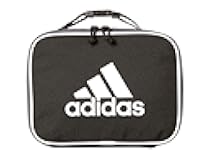 adidas Foundation Insulated Lunch Bag for Men and Women, Black/White, One Size