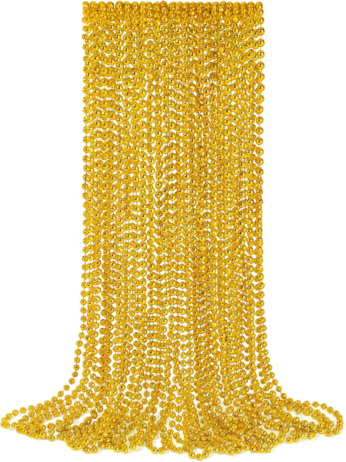 GIFTEXPRESS 144 Pack Mardi Gras Beads Necklaces, Unisex-Adult