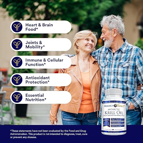 Miniatura 3 de Research Verified Aceite de krill antártico, mejora la función cardíaca, aumenta la cognición, 2000 mg, 360 cápsulas blandas, suministro para 6