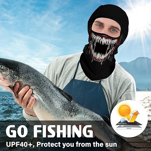 Miniatura 6 de Obacle Máscara Facial Pasamontañas para Hombres y Mujeres Ligera para Esquí, Caza, Ciclismo, Pesca