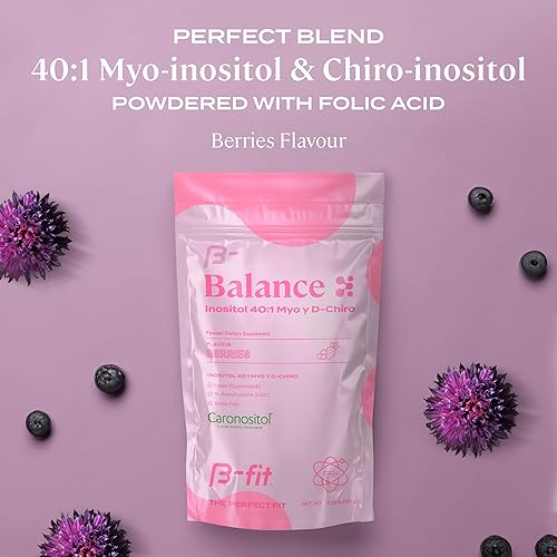 Miniatura 4 de Inositol Balance + Omega 3 Bundle  Myo-Inositol & D-Chiro 401 con ácido fólico  Polvo sabor a bayas  Aceite de pescado 1800 mg EPA y DHA