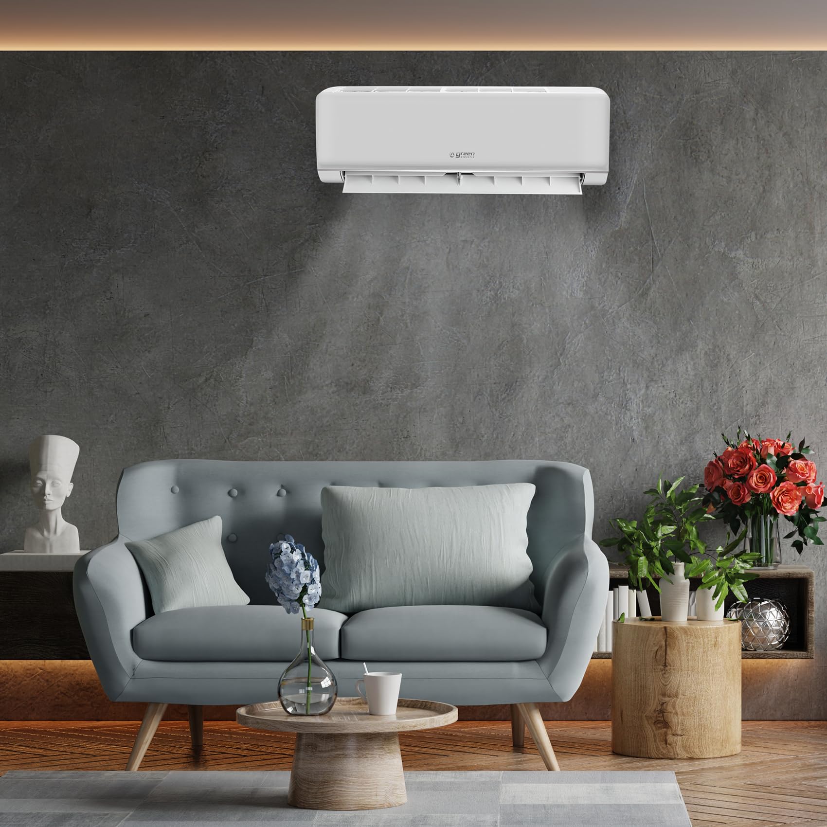 Plus Climatiseur Mono Split 9000 BTU WiFi Efficacité Énergétique A++/A+ 2,5 kW R32, Climatiseur Mural à Faible Consommation avec Inverter Pompe à Chaleur et Unité Extérieure