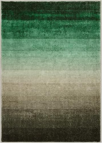 Miniatura 7 de Lahome Alfombra de área de 5 x 7 pies, alfombra lavable para dormitorio, alfombra de área grande con rayas, moderna, suave, antideslizante, no