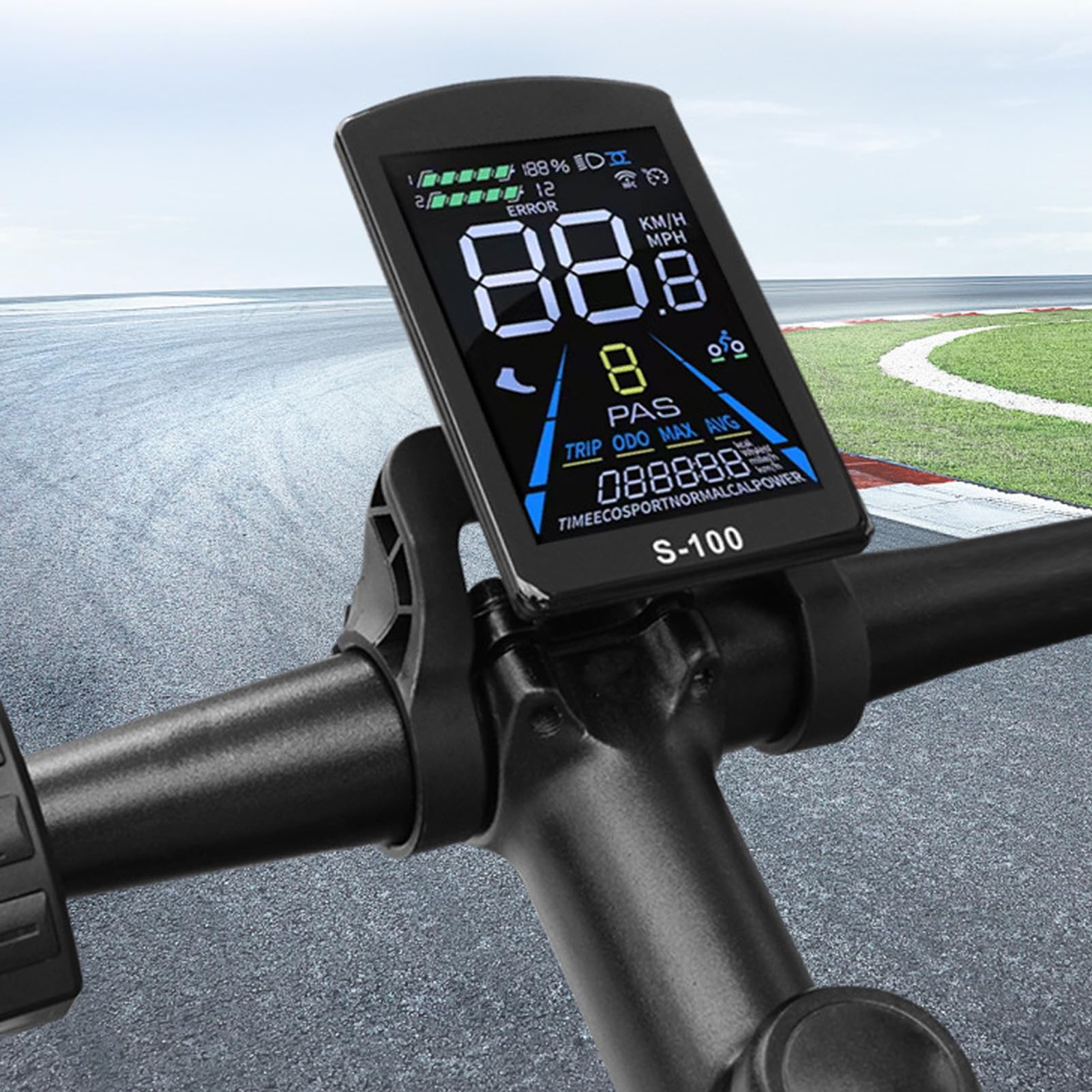 Kit Controller per Bicicletta Elettrica, 26A 36V 48V 500W 750W 3 Modalità Centralina Bici Elettrica Senza Spazzole con Display LCD