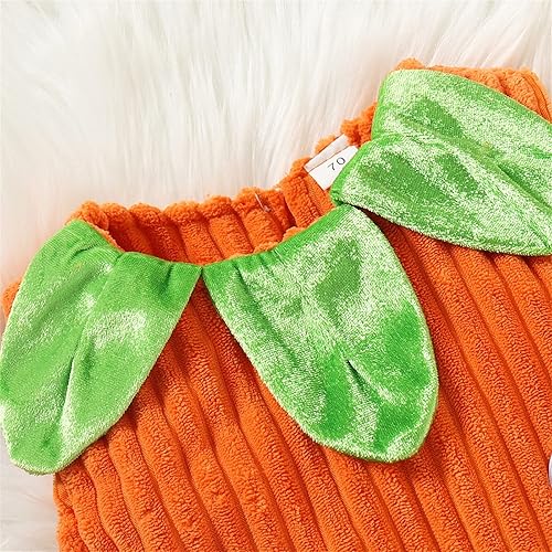 Miniatura 3 de Disfraz de Halloween para bebé, sin mangas, lindo chaleco de calabaza + sombrero, conjunto unisex para niños y niñas, lindo traje de calabaza