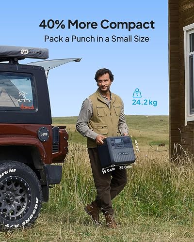 BLUETTI Solar Generator Elite 200 V2 (2025 New) with 200W Solar Panel Included, 2073.6Wh Portable Power Station w/ 2 2600W AC Outlets, 17-Year Lifespan LFP Emergency Power for Camping, Power Outages - 5