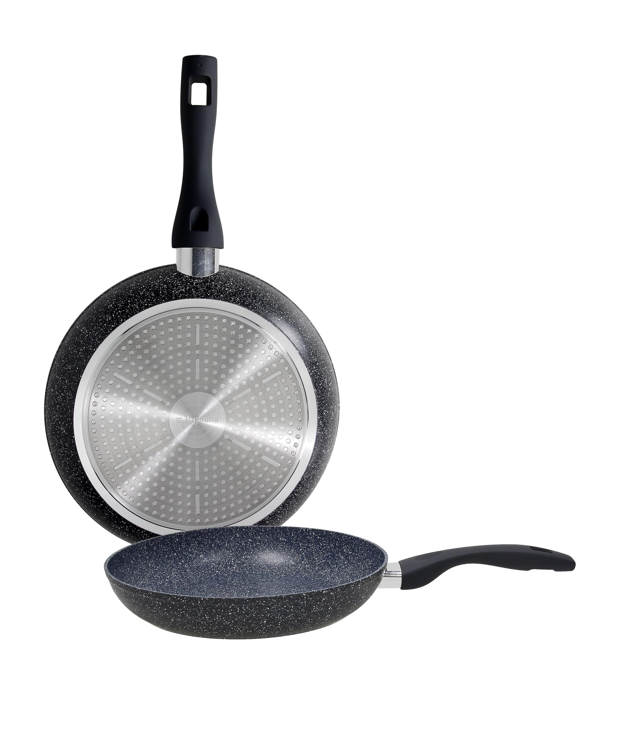 Poêles 24/28 cm Tognana Black Gemstone en aluminium pour cuisiner de bons repas en famille