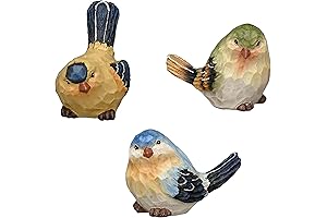 Bird Statues and Figurines with Bird Decor for Outdoor
