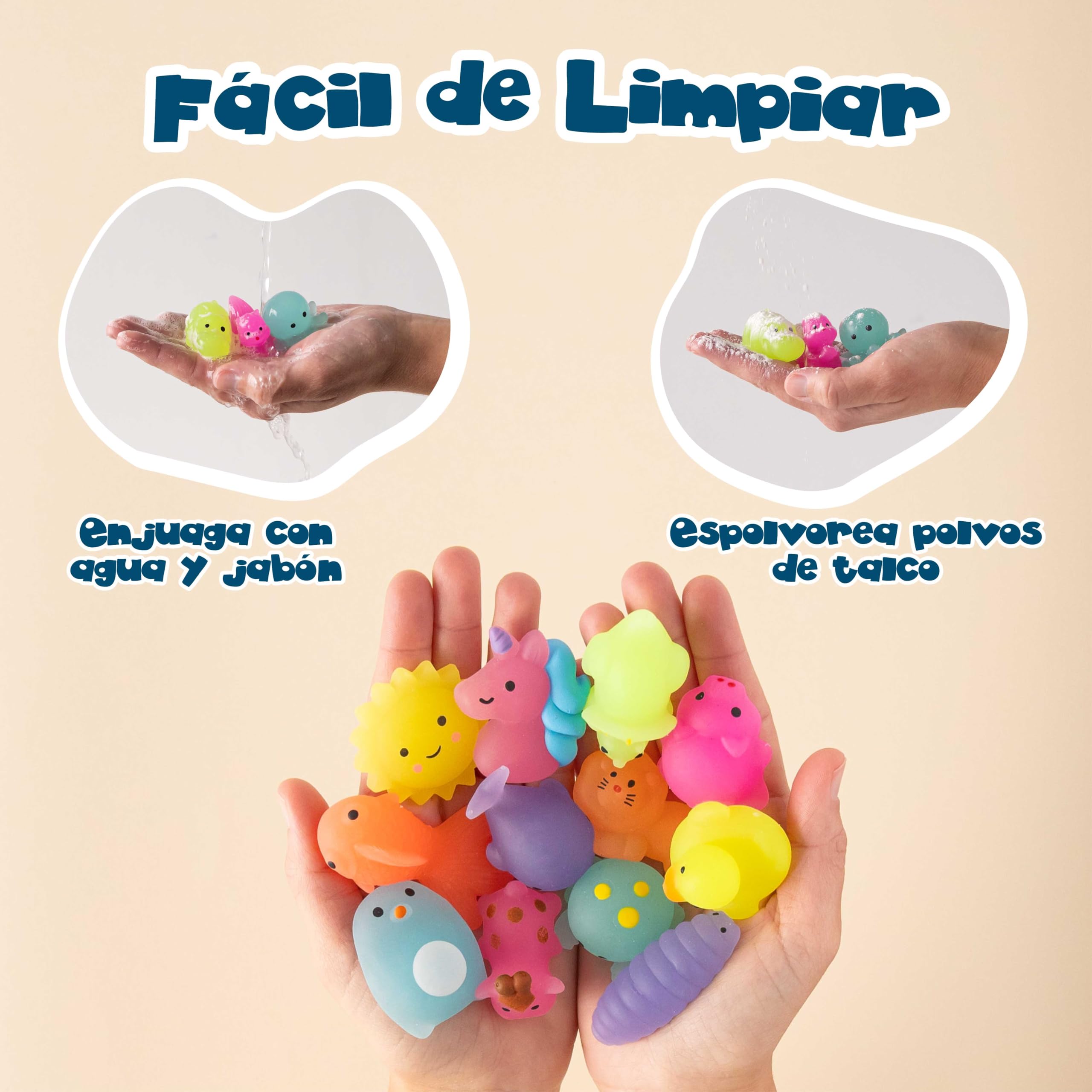 BONNYCO Squishy Regalos Cumpleaños Niños Colegio Pack 40. Detalles Cumpleaños Niños con Brillo en la Oscuridad, Relleno Piñata Fiesta Infantil. Regalitos Invitados, Regalos Alumnos Primaria — view 6