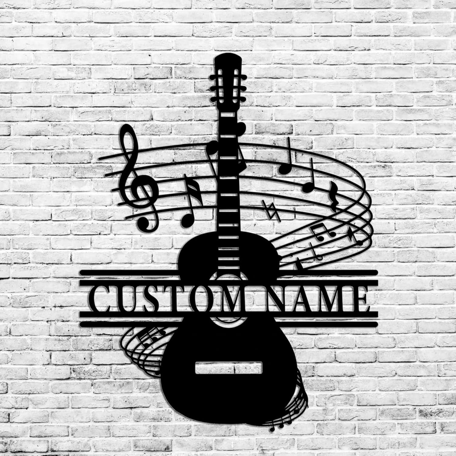 Custom Guitar Metal Sign Art, Personalized Guitar Metal Wall Art, Guitar Wall Hanging For Decoration, Guitar Metal Wall Decor, Guitar Metal Wall Decor ，Musical Room Wall Decor, Band Room Decor