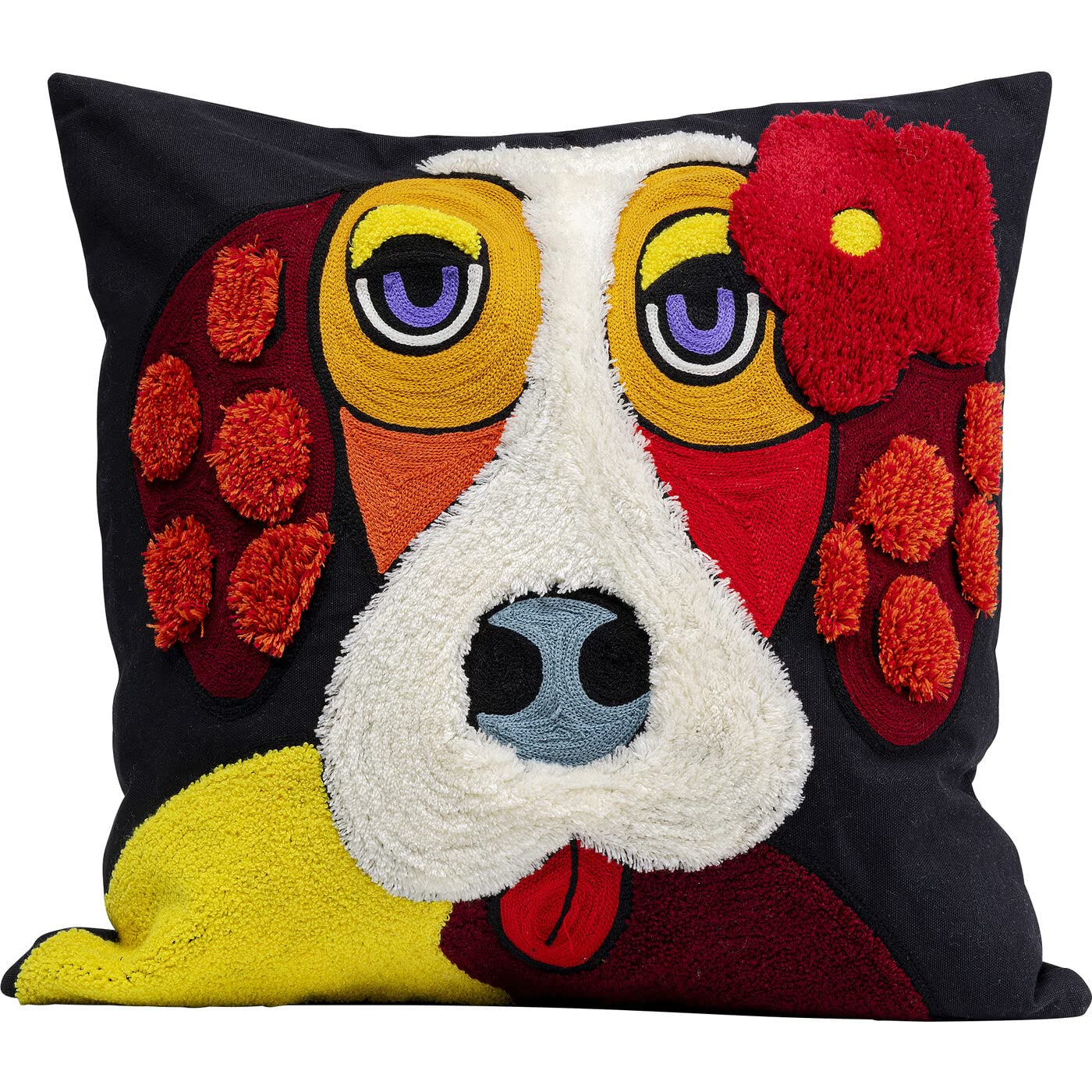 Kare Design Kissen Make Up Dog, 45x45cm (LxB)
