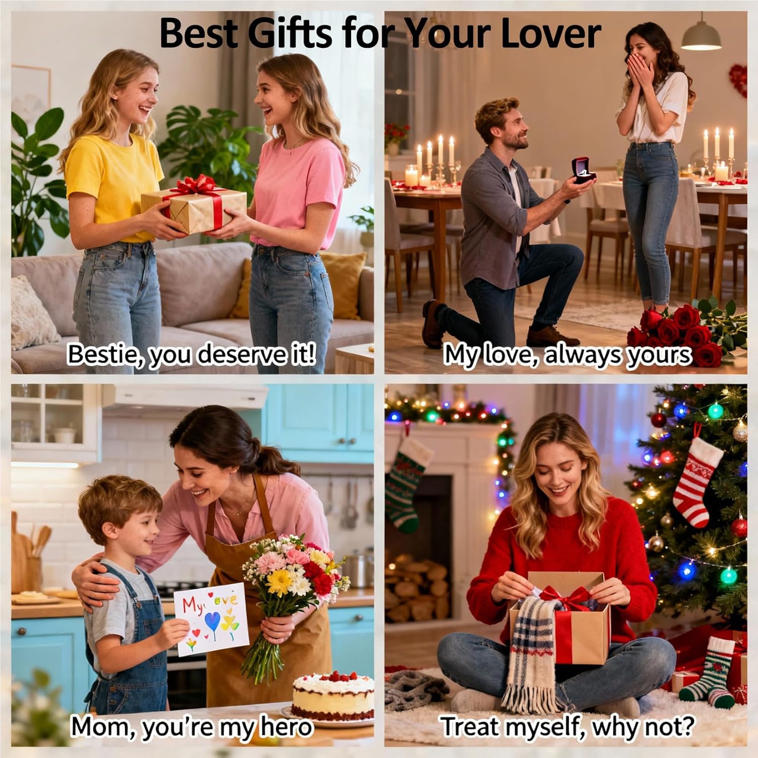 DALARAN Sister Mother Daughter Wife Charms for Bracelet Forever Always Love Charm for Birthday Christmas Sterling Silver Dangle Charm - Image 4