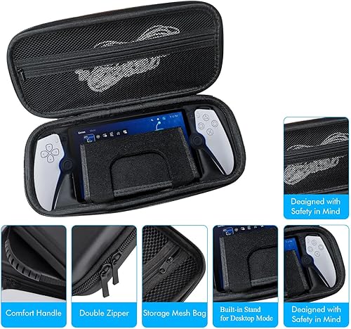 Miniatura 7 de Funda portátil de viaje diario para Sony Playstation Portal de 8 pulgadas 2023, funda rígida para consola de juegos, bolsa de almacenamiento