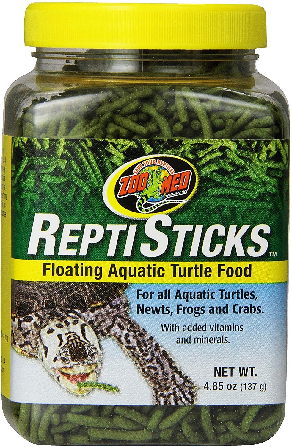 Zoo Med ReptiSticks Floating Aquatic Turtle Food 4.85 ounce - 3 Pack
