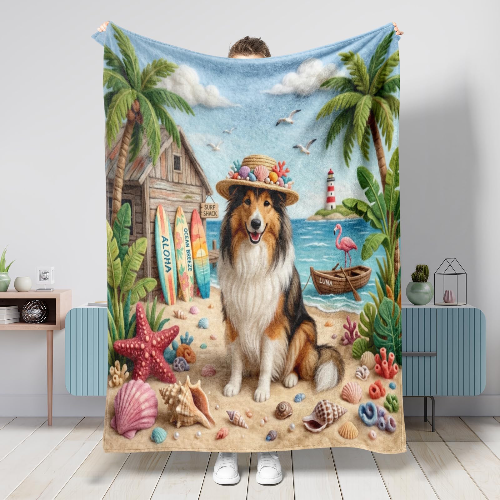Couverture d'été douce tropicale pour sublimer votre salon et vos sorties plage
