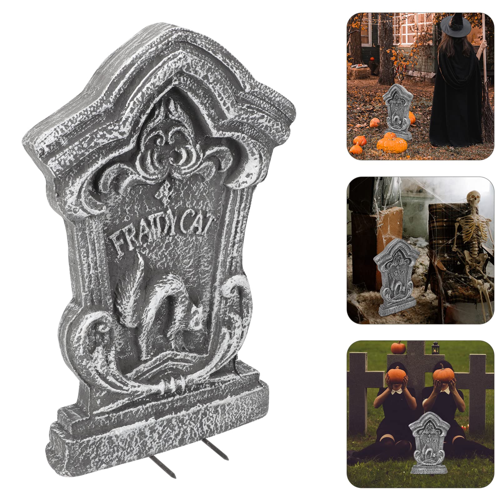 2 sztuki Halloween Nagrobki Decor, halloween wystrój Halloween Nagrobek Dekoracja Nagrobek Craft Halloween Pianka Cmentarz