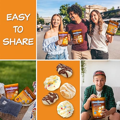 Miniatura 6 de Drizzilicious Paquete Variado de Mini Tortas de Arroz - Galletas de Arroz, Aperitivo Saludable para Adultos y Niños, Tortas de Arroz con Sabor