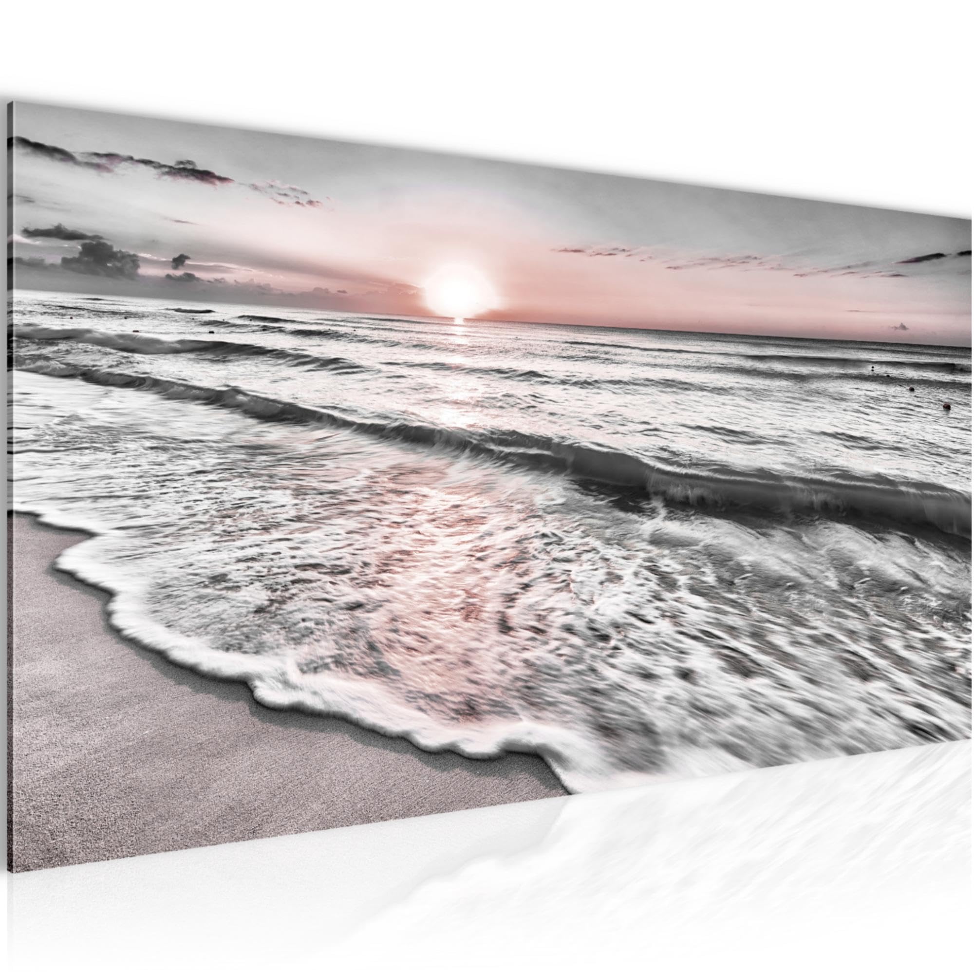 Runa Art B Wall Pictures Sunset Each Modern Non-Woven Canvas Living Room Hall Landscape Gray Pink 023712